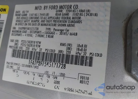 2019 Ford Mustang Gt Premium from USA, damaged, VIN 1FATP8FF5K5171728